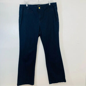 Trouser Jeans Woman 16W Blue Dark Wash Slim Boot‎  Mid Rise Stretch Work Classic